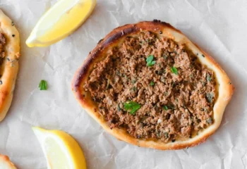 Middle Eastern Meat Flatbread (Lahm Bi Ajeen)